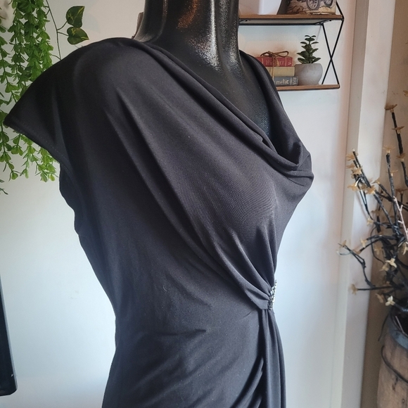 Jesse Ryan for Lori Michaels black cocktail dress Sz.S - Picture 3 of 8